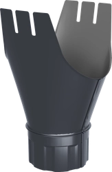 Воронка Оптима 185/150мм RAL 7024 GL 792625
