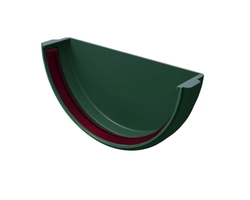 Заглушка желоба Классика 120 ПВХ Grand Line зелёный (RAL 6005) GL 267462