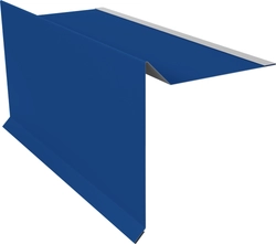 Планка ветровая для мягкой кровли 100х20х70 Grand Line 0,4 ПЭ с пленкой RAL 5005 сигнальный синий (2м) GL 501095
