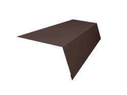 Планка карнизная для мягкой кровли 100х65 Grand Line 0,5 Сатин матовый ТХ RAL 8017 шоколад (2м) GL 578154