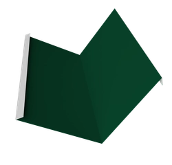 Планка примыкания 115х115 Фартук S4 пристенный уголовой Grand Line 0,45 Drap ТР RAL 6005 зеленый мох (2м) GL 724528