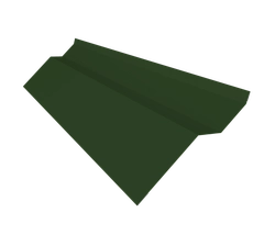 Планка примыкания внакладку Фартук S6 пристенный накладной Grand Line 0,5 Сатин матовый ТХ RAL 6020 хромовая зелень (3м) GL 754738