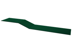 Планка крепежная фальц Grand Line 0,45 ПЭ с пленкой RAL 6005 зеленый мох (2м) GL 499766