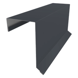 Планка торцевая кровельная фальц 65х97 Grand Line 0,5 Drap ТХ RAL 7024 мокрый асфальт (2м) GL 572690