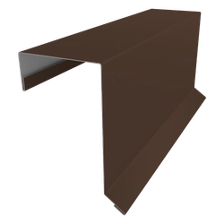 Планка торцевая кровельная фальц 65х97 Grand Line 0,5 ПЭ с пленкой RAL 8017 шоколад (2м) GL 627696