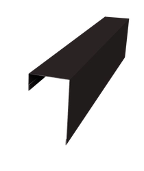 Планка торцевая фасадная фальц 65мм Grand Line 0,5 Velur RAL 9005 черный (2м) GL 550328
