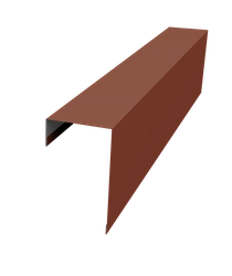 Планка торцевая фасадная фальц 65мм Grand Line 0,5 Сатин матовый ТХ RAL 8004 терракота (3м) GL 586784