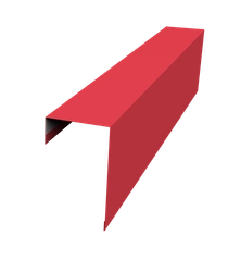 Планка торцевая фасадная фальц 65мм Grand Line 0,45 ПЭ с пленкой RAL 3003 рубиново-красный (3м) GL 608975