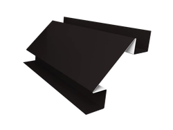 Угол внутренний сложный фальц Grand Line 0,5 Drap RAL 9005 черный (2м) GL 708502