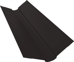 Планка ендовы верхней фигурной 100х100 Grand Line 0,4 ПЭ двухсторонний с пленкой RR 32 темно-коричневый (2м) GL 824515
