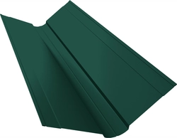 Планка ендовы верхней фигурной 150х150 Grand Line 0,5 Сатин матовый RAL 6005 зеленый мох (3м) GL 640461