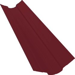 Планка ендовы верхней фигурной 70х70 Grand Line 0,7 ПЭ с пленкой RAL 3005 красное вино (3м) GL 619650