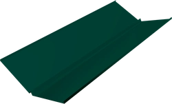 Планка ендовы нижней с компенсатором Grand Line 0,45 ПЭ двухсторонний с пленкой RAL 6005 зеленый мох (3м) GL 795655