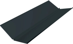 Планка ендовы нижней с компенсатором Grand Line 0,45 ПЭ двухсторонний с пленкой RAL 7016 антрацитово-серый (2м) GL 795656