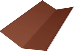 Планка ендовы нижней 300х300 Grand Line 0,45 Drap СТ RAL 8004 терракота (2м) GL 473535