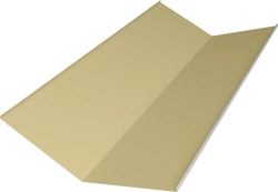 Планка ендовы нижней 300х300 Grand Line 0,45 ПЭ с пленкой RAL 1014 слоновая кость (2м) GL 473560