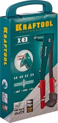 KRAFTOOL  X-3, 2.4 - 4.8 мм, литой заклепочник в кейсе (31170-H6) 31170-H6_z01