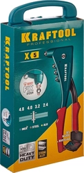 KRAFTOOL  X-5F, 2.4 - 4.8 мм, удержание заклепки, литой заклепочник в кейсе (31173-H6) 31173-H6_z01