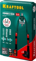 KRAFTOOL  Combo3-M12, 3 вида заклёпок, комбинированный складной заклепочник в кейсе (31182) 31182_z01