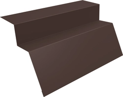 Планка карнизная для металлочерепицы Квинта Уно Grand Line 0,5 PurLite матовый RAL 8017 шоколад (3м) GL 663883