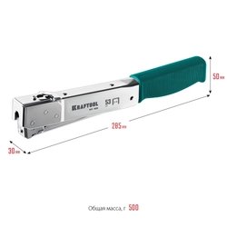 KRAFTOOL  HAMMER TACKER, тип 53 (A/10/JT21) 23GA (6 - 10 мм), высокоскоростной стальной скобозабиватель (3153) 3153