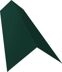 Планка конька плоского 145х145 Grand Line 0,5 ПЭ слим с пленкой RAL 6005 зеленый мох (3м) GL 766512