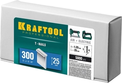KRAFTOOL  тип 18GA (47/300/F) 25 мм, 5000 шт, гвозди для нейлера (31785-25) 31785-25