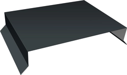 Парапетная крышка прямая 200мм Grand Line 0,5 Rooftop Бархат RAL 7016 антрацитово-серый (3м) GL 638976