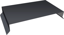 Парапетная крышка прямая 390мм Grand Line 0,45 Drap ТР RAL 7024 мокрый асфальт (2м) GL 701237