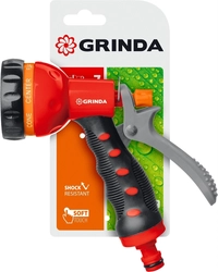GRINDA  T-7, 7 режимов, курок сзади, пластиковый с TPR, поливочный пистолет (8-427185) 8-427185