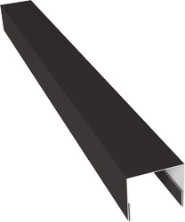 Планка П-образная заборная 24 Grand Line 0,45 ПЭ с пленкой RR 32 темно-коричневый (2м) GL 532968