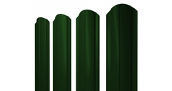 Штакетник Круглый фигурный Grand Line 0,45 Drap RAL 6005 зеленый мох GL 205532