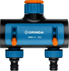 GRINDA  TS-2, двухканальный 3/4″ - 1″ с внутренней резьбой, соединитель с внешней резьбой 3/4″ - 1, поливочный распределитель, PROLine (8-426312) 8-426312_z02