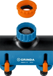GRINDA  TS-2, двухканальный 3/4″ - 1″ с внутренней резьбой, соединитель с внешней резьбой 3/4″ - 1, поливочный распределитель, PROLine (8-426312) 8-426312_z02