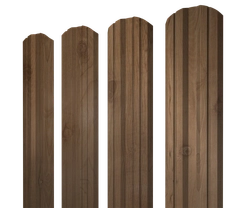 Штакетник Твин фигурный Grand Line 0,45 Принт Премиум Сосна Фреш GL 539124