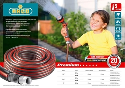 RACO  PREMIUM, 1/2″, 50 м, 40 атм, пятислойный, усиленный двумя слоями армирования, поливочный шланг (40300-1/2-50) 40300-1/2-50_z01