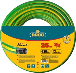 RACO  CLASSIC, 3/4″, 25 м, 20 атм, трёхслойный, армированный, поливочный шланг (40306-3/4-25) 40306-3/4-25_z01