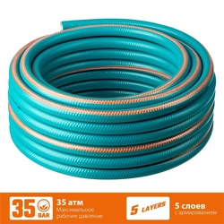 GRINDA  EXPERT 5, 1/2″, 50 м, 35 атм, пятислойный, текстильное армирование, поливочный шланг, PROLine (429007-1/2-50) 429007-1/2-50
