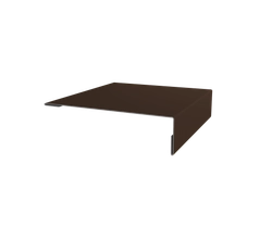 Планка мансардная Grand Line 0,7 ПЭ слим с пленкой RAL 8017 шоколад (3м) GL 766151