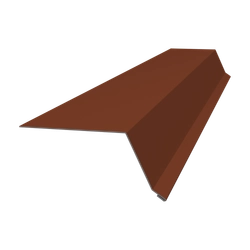 Планка капельник 100х55 Grand Line 0,5 Сатин с пленкой RAL 8004 терракота (2м) GL 472488