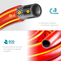 GRINDA  EXPERT 3, 1/2″, 50 м, 35 атм, трёхслойный, армированный, поливочный шланг, PROLine (8-429005-1/2-50) 8-429005-1/2-50_z02