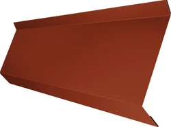 Планка примыкания в штробу 60 Grand Line 0,45 Drap RAL 8004 терракота (3м) GL 492495