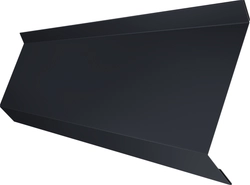 Планка примыкания в штробу 60 Grand Line 0,5 ПЭ с пленкой RAL 7024 мокрый асфальт (2м) GL 626140