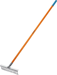 GRINDA  PS-12 FIBER, 380 х 100 х 1530 мм, 12 витых зубцов, нержавеющая сталь, фибергласовый черенок, садовые грабли, PROLine (39482-12) 39482-12