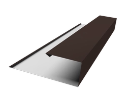 Планка торцевая страховочная Grand Line 0,5 Сатин матовый ТХ RR 32 темно-коричневый (3м) GL 547807