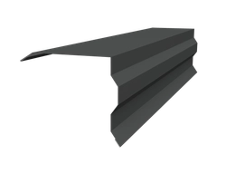 Планка торцевая фигурная 100х85 Grand Line 0,5 PurLite матовый RAL 7016 антрацитово-серый (3м) GL 698492