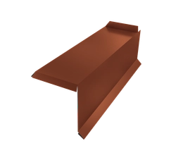 Планка торцевая сегментная 20мм Grand Line Правая 0,5 Сатин матовый ТХ RAL 8004 терракота GL 587067