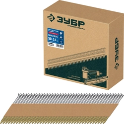 ЗУБР SN34 (D34) 50 х 2.8 мм, реечные гвозди рифленые оцинкованные, 5000 шт (305399-50) zb  305399-50