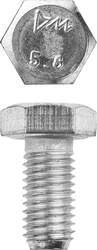 ЗУБР ГОСТ 7798-70, кл. пр. 5.8, M12 х 20 мм, цинк, 5 кг, болт (303080-12-020) zb  303080-12-020