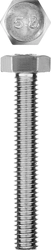 ЗУБР ГОСТ 7798-70, кл. пр. 5.8, M6 х 40 мм, цинк, 5 шт, болт (303086-06-040) zb  303086-06-040